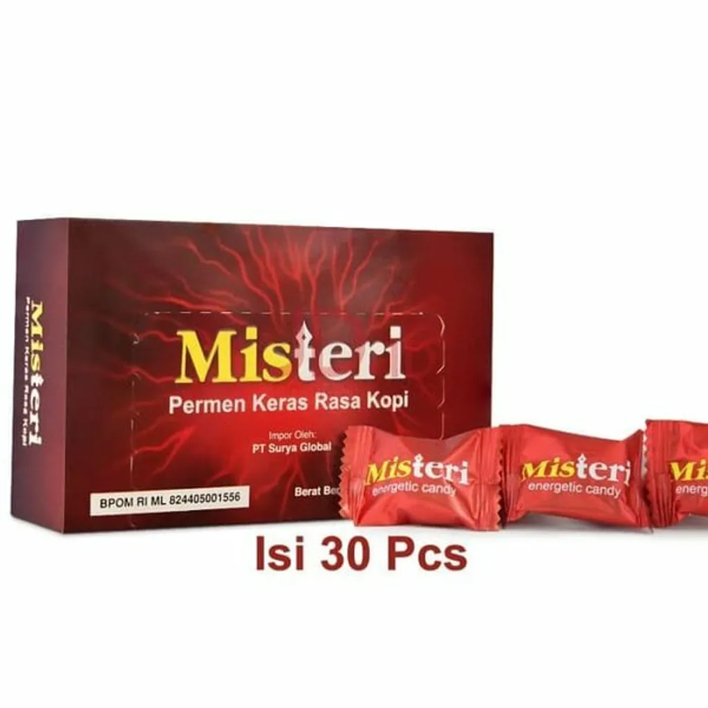 印尼红糖 Misteri Candy 人參咖啡糖 咖啡糖 耐力糖 30/1盒 香港現貨正品